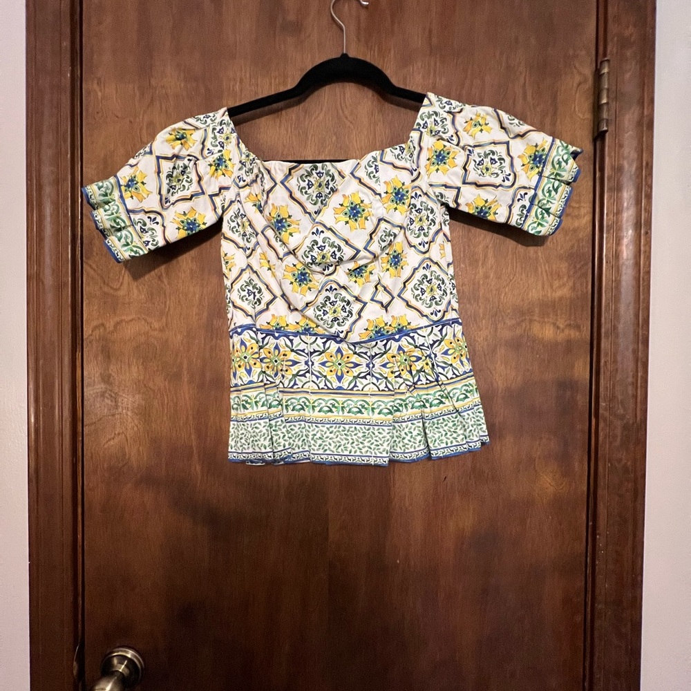 Antonio Melani off the shoulder peplum top